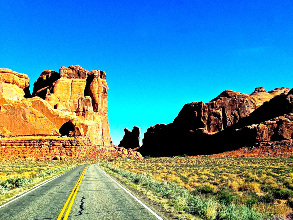 Road to Arches Moab Utah